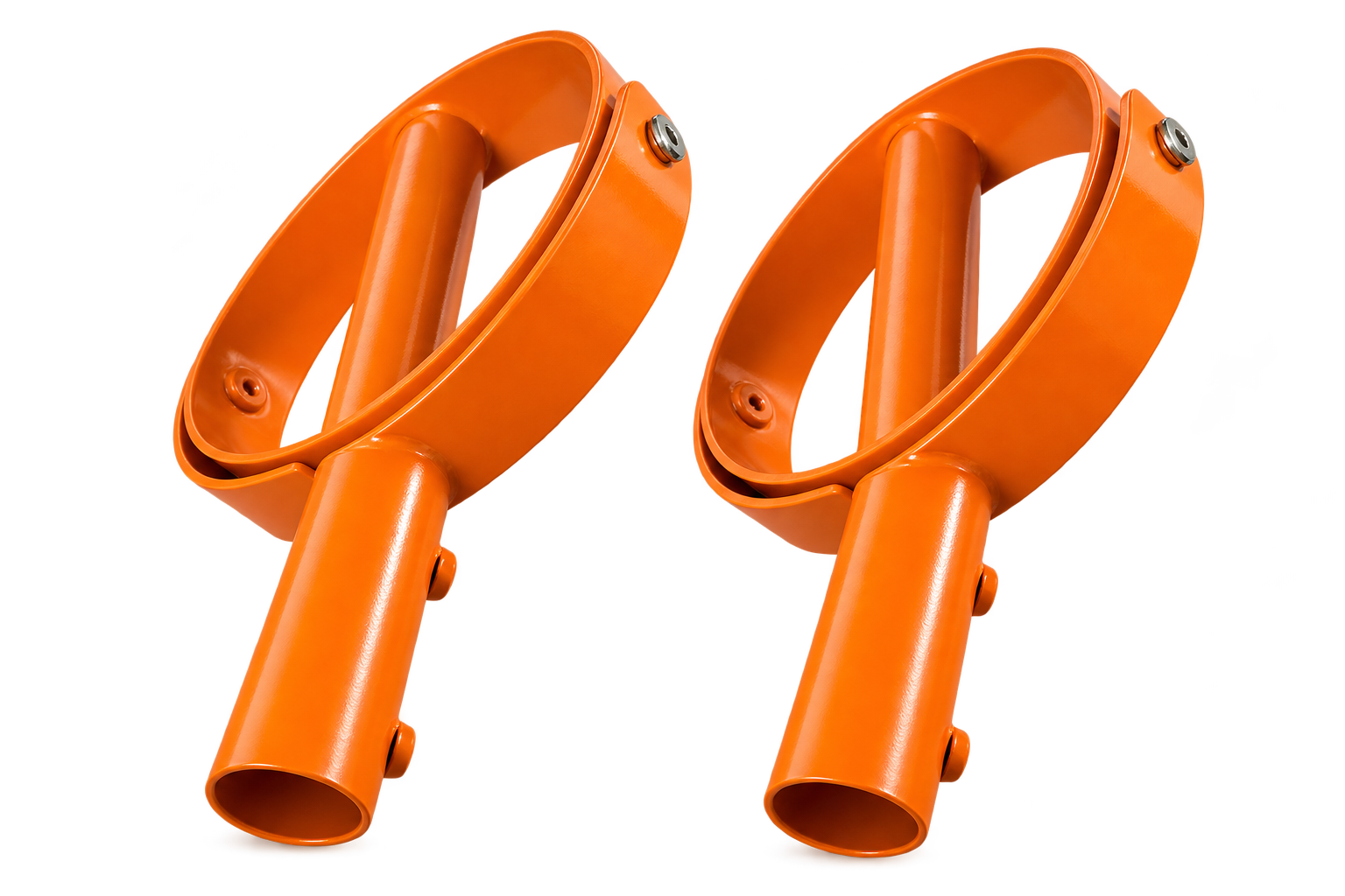 Zwei orange ergonomische KIPPO-Griffe als 2er-Set